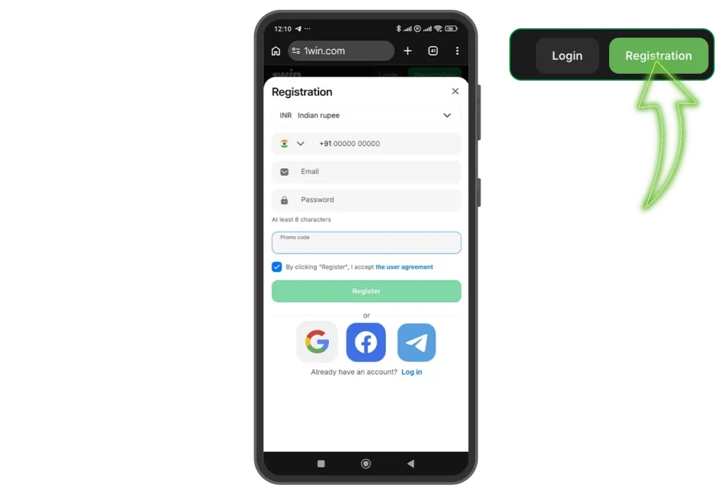 1win App Registration
